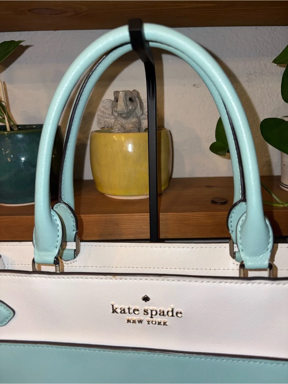 Kate Spade Staci Colorblock Large Satchel Poolside Multi EUC